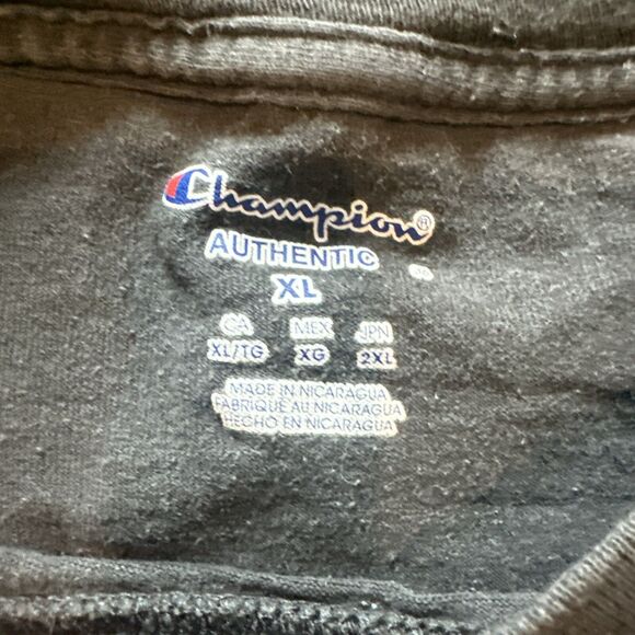 Vintage Champion Springfield College DAD Black Graphic Logo Tee Shirt Mens XL - Picture 7 of 9